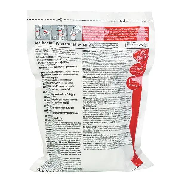 Meliseptol Wipes sensitive - Desinfektionstücher für alkoholempfindliche Flächen Produktbild Web Groß Detailbild 1 L
