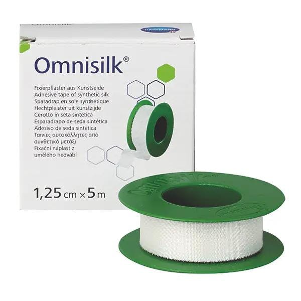 Omnisilk Spulenpflaster - Fixierpflaster aus weißer Kunstseide Produktbild