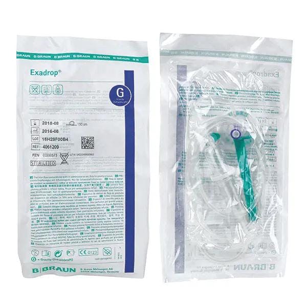 Infusionsgerät Exadrop mit Präzisions-Tropfenregler für Schwerkraftinfusionen Produktbild