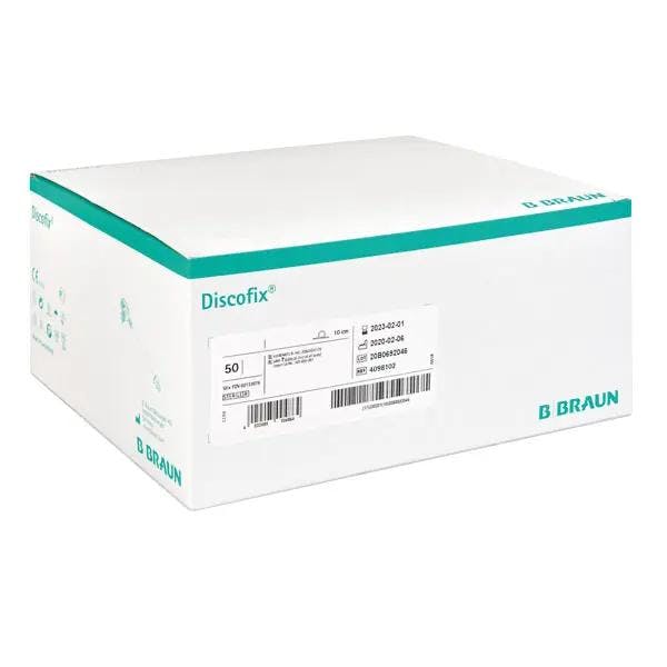 Dreiwegehahn Discofix-3 mit Verbindungsleitung - Blau, 10 cm Produktbild Web Groß Detailbild 2 L