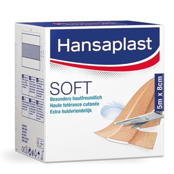 Hansaplast Soft - Pflaster zur Versorgung von Schürf- und Schnittwunden, zuschneidbar Produktbild