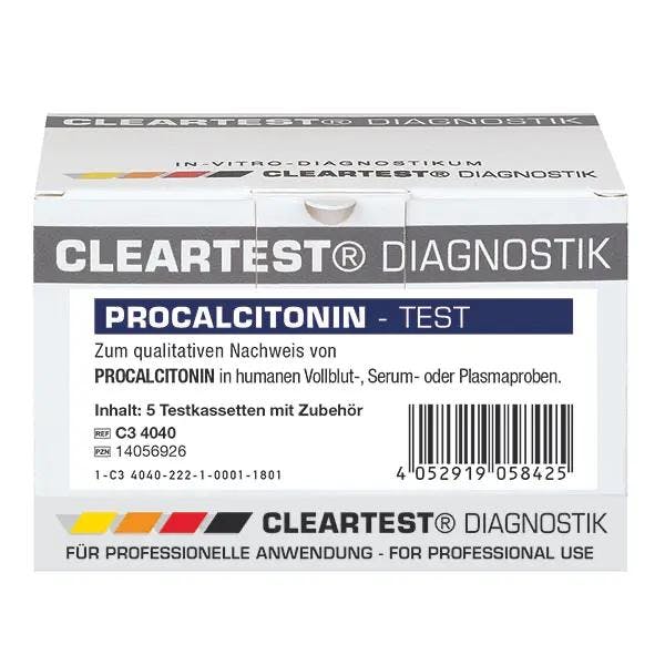 Cleartest Procalcitonin (PCT) - Schnelltest, Nachweis bakterielle oder virale Infektion Produktbild Print Hauptbild L