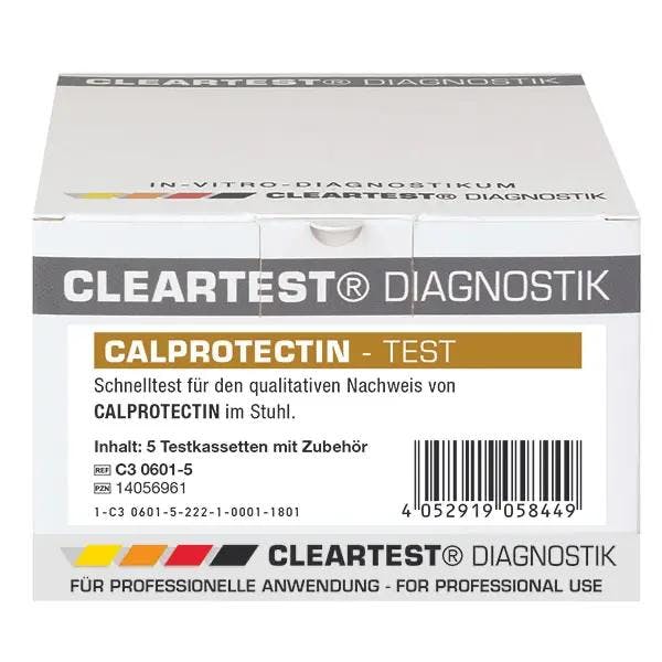 Cleartest Calprotectin - Stuhlproben-Schnelltest, Nachweis entzündliche Darmerkrankung Produktbild