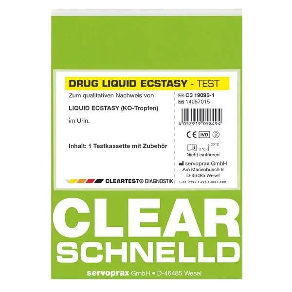 Cleartest Liquid Ecstasy zum Nachweis von GHB - Schnelltest zum Screening von K.o.-Tropfen Produktbild Web Groß Detailbild 2 L