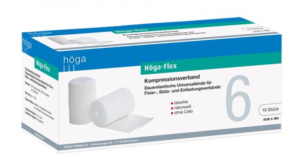 HÖGA-FLEX Binden - Dauerelastische Universalbinden, 10 Stück Produktbild Web Groß Detailbild 3 L