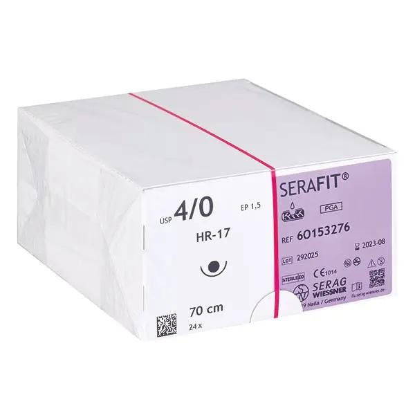 Serafit - Nahtmaterial, geflochtener resorbierbarer Faden, 24 Stück Produktbild