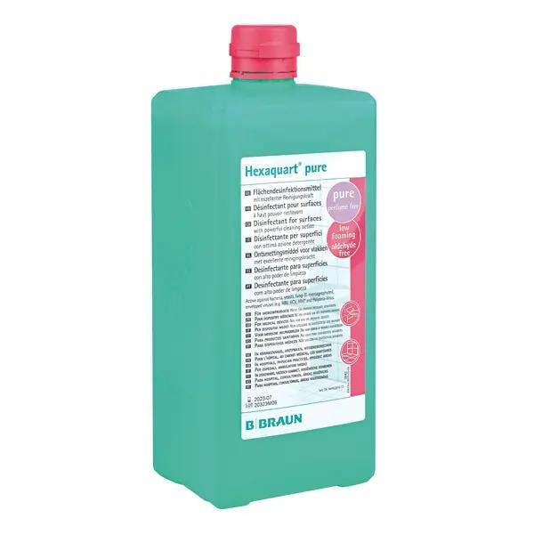 Hexaquart pure - Konzentrat zur Desinfektion und Reinigung von Inventar und Fußböden Produktbild Web Groß Detailbild 1 L