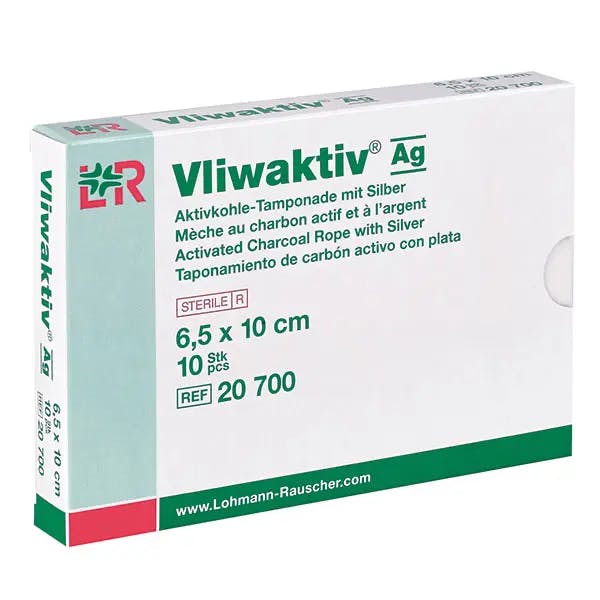 Vliwaktiv Ag, Lohmann & Rauscher - Aktivkohle-Tamponade mit Silberanteil Produktbild Web Groß Detailbild 1 L