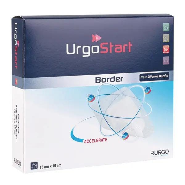 UrgoStart Border - Hochabsorbierende Polyurethan-Schaumstoffkompresse mit Silikonhaftrand Produktbild