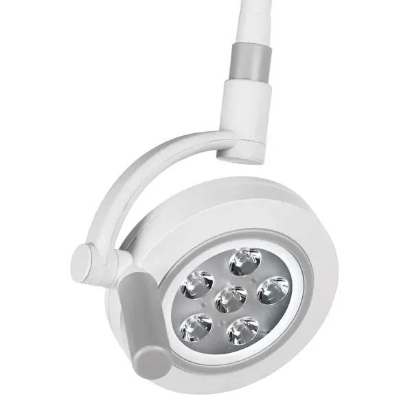Comfort LED Untersuchungsleuchte auf 5-Fuß Fahrstativ - Helligkeitsregulierung in 5 Stufen Produktbild Web Groß Detailbild 4 L