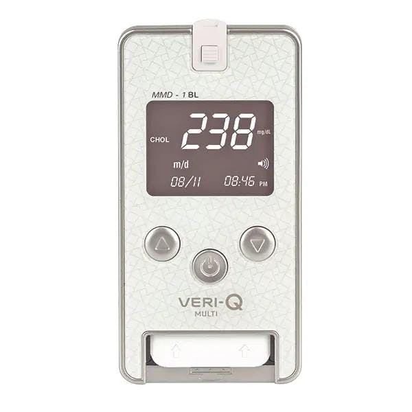 VERI-Q MULTI Messgerät - Zur Überwachung von Lipidprofilen, Glukose- und Cholesterinwerten Produktbild Web Groß Detailbild 2 L