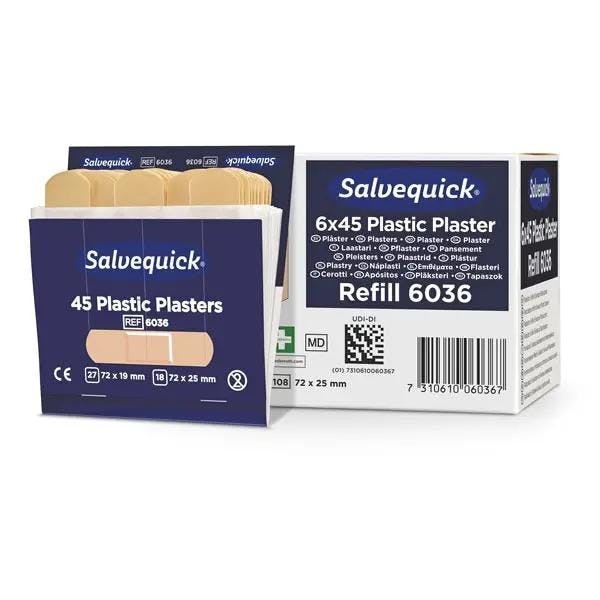 Salvequick Pflasterstrips Sensitive Refill -  für empfindliche Haut, steril, atmungsaktiv Produktbild Web Groß Detailbild 1 L