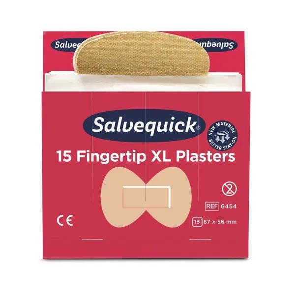 Salvequick Pflasterstrips Refill - Fingerkuppenpflaster, sicher und hautfreundlich Produktbild
