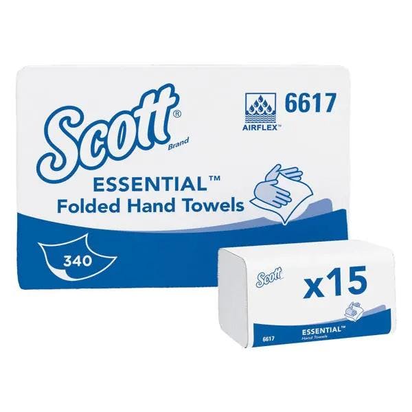 SCOTT XTRA Handtücher - weich, saugstark, reißfest, 15 Pack á 340 Stk. Produktbild