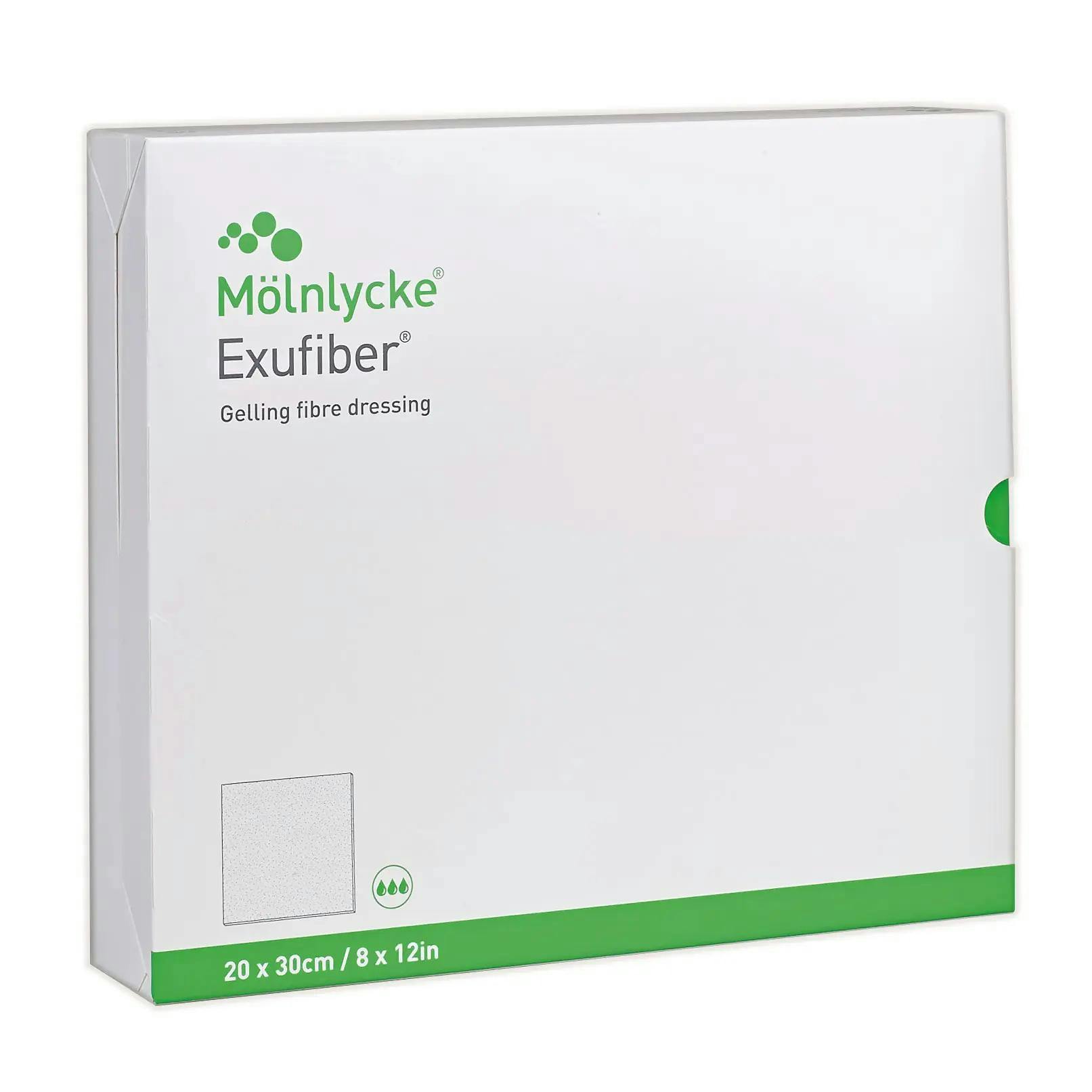 Exufiber gelbildender Faserverband - PVA (Polyvinylalkohol-Fasern), hochabsorbierend Produktbild