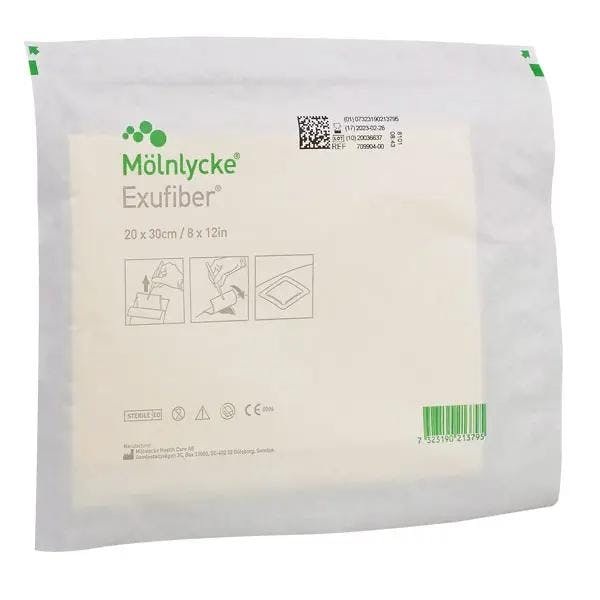 Exufiber gelbildender Faserverband - PVA (Polyvinylalkohol-Fasern), hochabsorbierend Produktbild Web Groß Detailbild 1 L