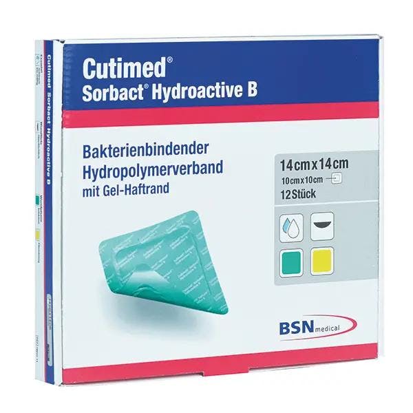 BSN Cutimed Sorbact Hydroactive B - Wundverband bei postoperativen Wunden, Pack á 12 Stück Produktbild