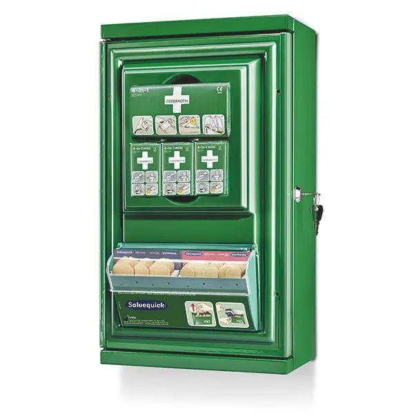 Cederroth Erste-Hilfe-Schrank Mini - Komplettset, inkl. Nachfüllprodukten, verschließbar Produktbild Web Groß Detailbild 2 L