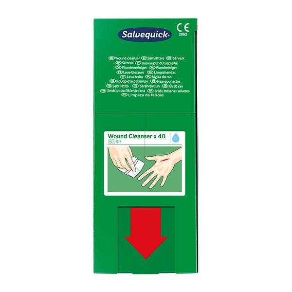 Cederroth Nachfüllpackungen mit Salvequick Wundreiniger - Steril, Hautfreundlich Produktbild Web Groß Detailbild 2 L