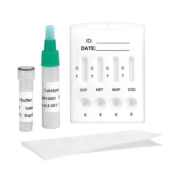 Cleartest Drogentest Haare - 4-in-1 (Cotinin, Metamphetamin, Morphin, Kokain), Zeit: 5 Min Produktbild