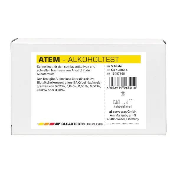 Cleartest Atem-Alkoholtest -  Nachweis von Alkoholkonzentration, 2 Minuten Produktbild Web Groß Detailbild 3 L