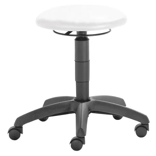 Comfort Drehhocker Kenny - Gepolsterte Sitzfläche mit desinfizierbarem Kunstlederbezug Produktbild