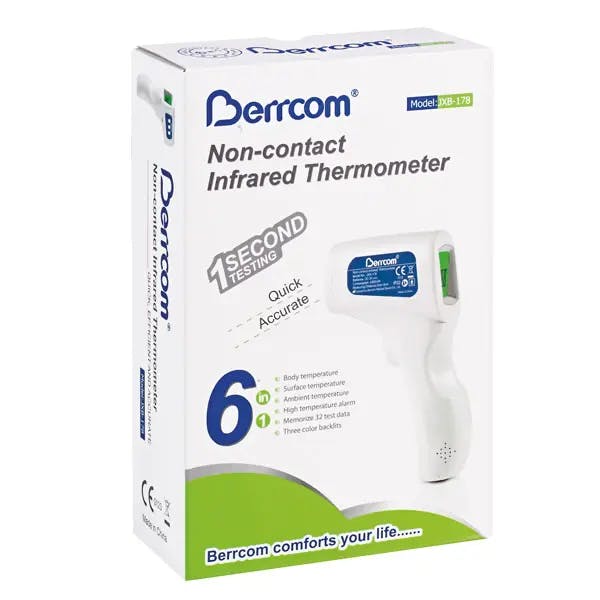 Infrarot-Thermometer Berrcom 178 - Kontaktlose Messung mit Fieberalarm und Abschaltung Produktbild Web Groß Detailbild 1 L