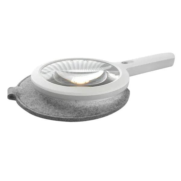 Lupenleuchte DERUNGS OPTICLUX Hand - Tageslichtqualität, dimmbar, 1.7x Vergrößerung Produktbild Web Groß Detailbild 2 L