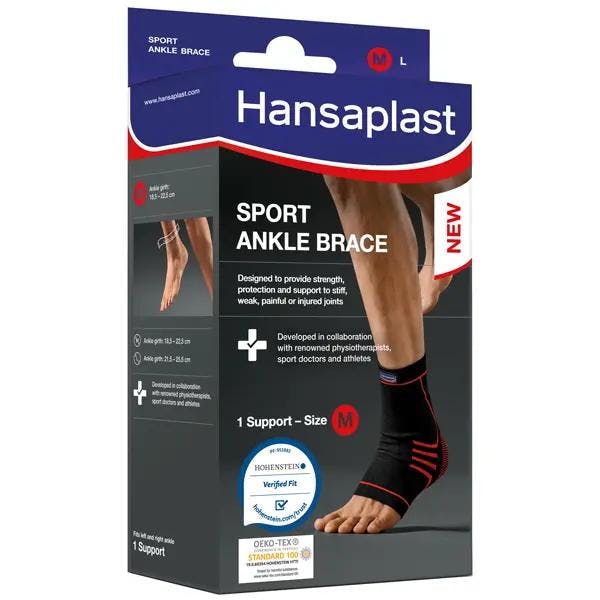 Hansaplast Sport Fußgelenk-Bandage Größe M/L - Zur Stabilisierung mit hohem Tragekomfort Produktbild
