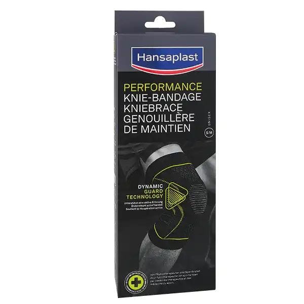 Hansaplast Sport Knie-Bandage - Mit Patella-Einlage, OEKO-TEX Geprüft, Farbe Schwarz-grün Produktbild