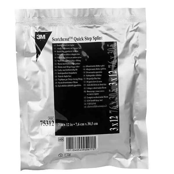 Scotchcast Quick Step Splint - Longuette aus Fiberglas mit atmungsaktiver Filzpolsterung Produktbild