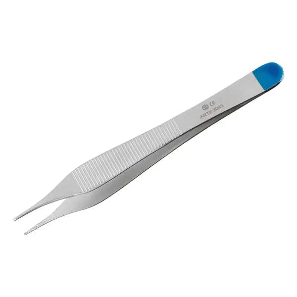 Anatom. Pinzette nach Adson - 12 cm Einmalistrument aus Metall, einzeln steril verpackt Produktbild