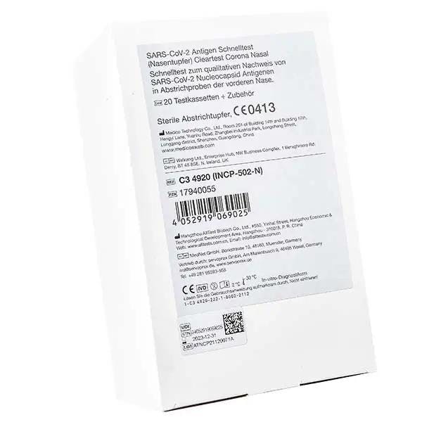 Cleartest Corona Antigen Test - einfache Anwendung, schnelles Ergebnis, hohe Genauigkeit Produktbild