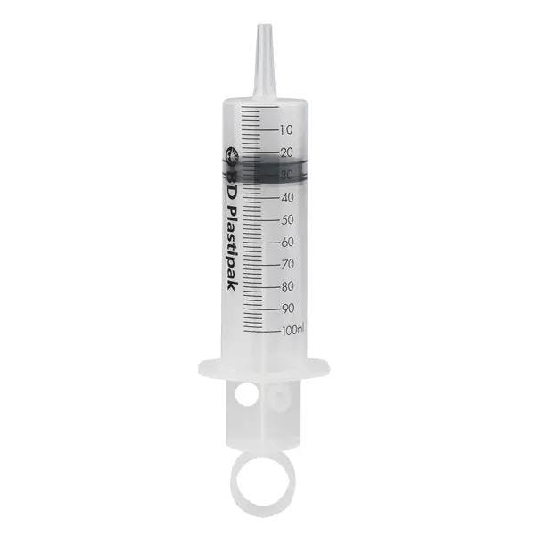 BD Plastipak Wund- und Blasenspritzen - Latexfrei, Steril, 100 ml Luer-Lock/Adapter Produktbild