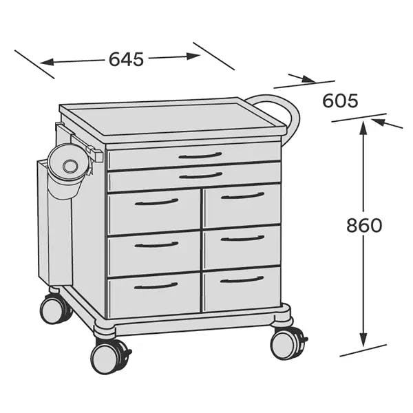 Narkosewagen Produktbild Web Groß Detailbild 1 L