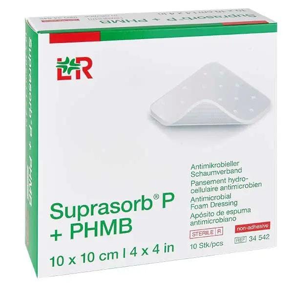 Suprasorb P plus PHMB - Steriler, antimikrobieller PU Schaumverband Produktbild