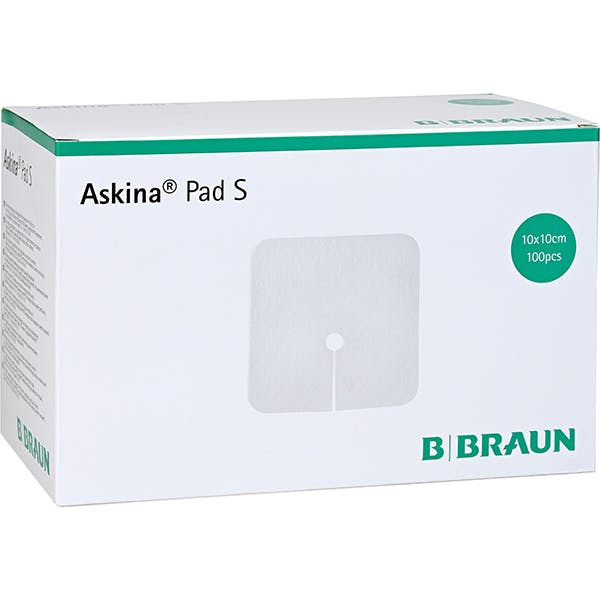 B.Braun Askina Pad-S - Sterile Schlitzkompressen mit Lochstanzung zur Wundversorgung Produktbild