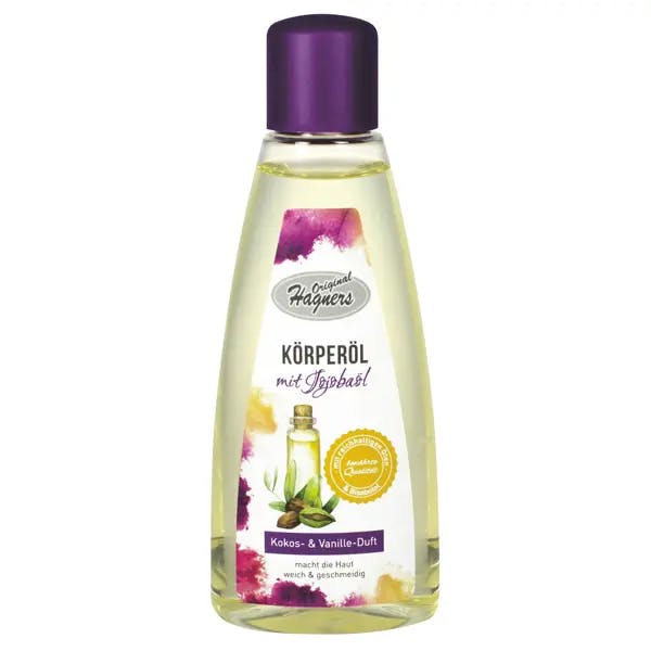 Körperöl mit Jojobaöl - Intensive Pflege für die Haut mit Kokos- und Vanilleduft Produktbild