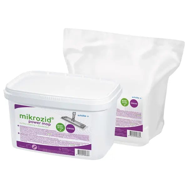 Mikrozid Power Mop Set - Eimer und Refill mit 20 Tüchern, Desinfektionsmopp Sporizid Produktbild