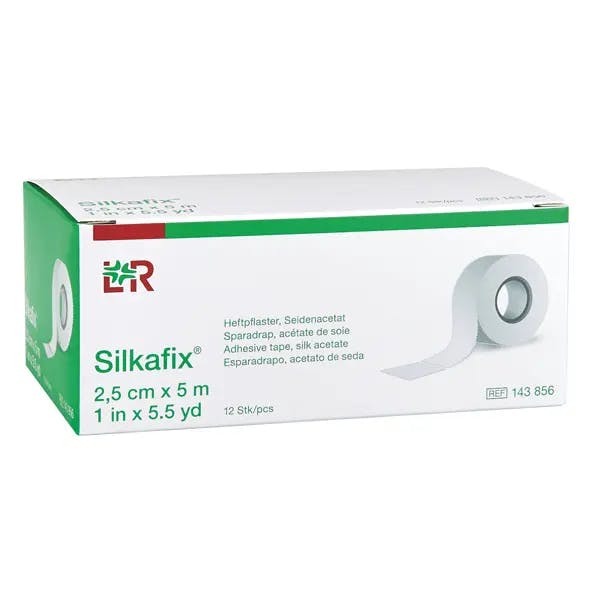 Silkafix Heftpflaster weiß - Fixierung von Verbänden und medizinischem Zubehör Produktbild Web Groß Detailbild 1 L
