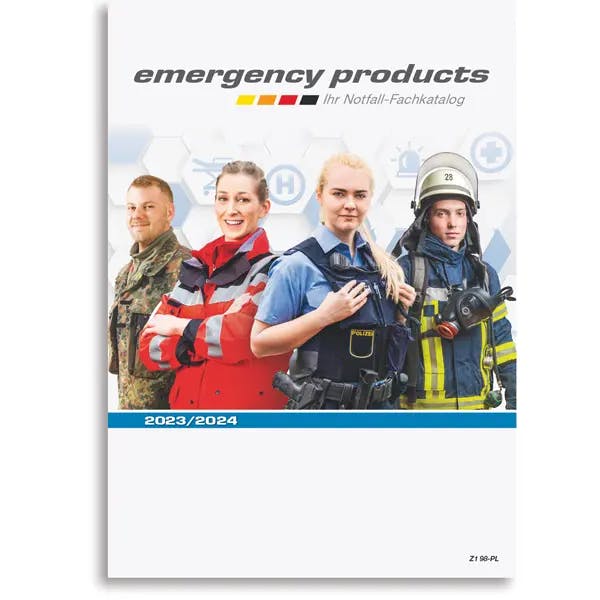 Katalog emergency products 2023/2024 - Notfall-Fachkatalog für Rettungsdienste u. Notärzte Produktbild