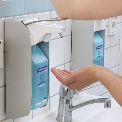 Bode-Eurospender 1 plus mit kurzem Armhebel - Für alle marktüblichen Flaschen Produktbild Web Groß Detailbild 1 L
