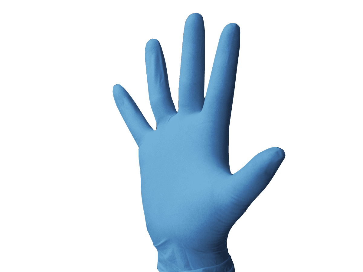 Monoart Einmalhandschuhe Latex - Unsterile Untersuchungshandschuhe, puderfrei Produktbild Web Groß Detailbild 2 L