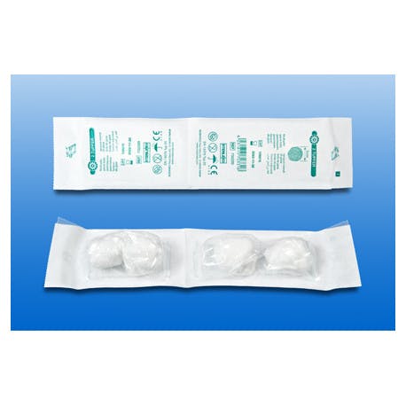 Noba-Mulltupfer, Steril-Set - Pflaumengroß Ø 3cm in weicher Tiefziehfolie Produktbild Web Groß Detailbild 1 L