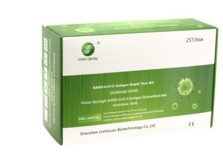 Green Spring Antigen Schnelltest - Covid-19 Antigen Test Cassette 4 in 1 Produktbild