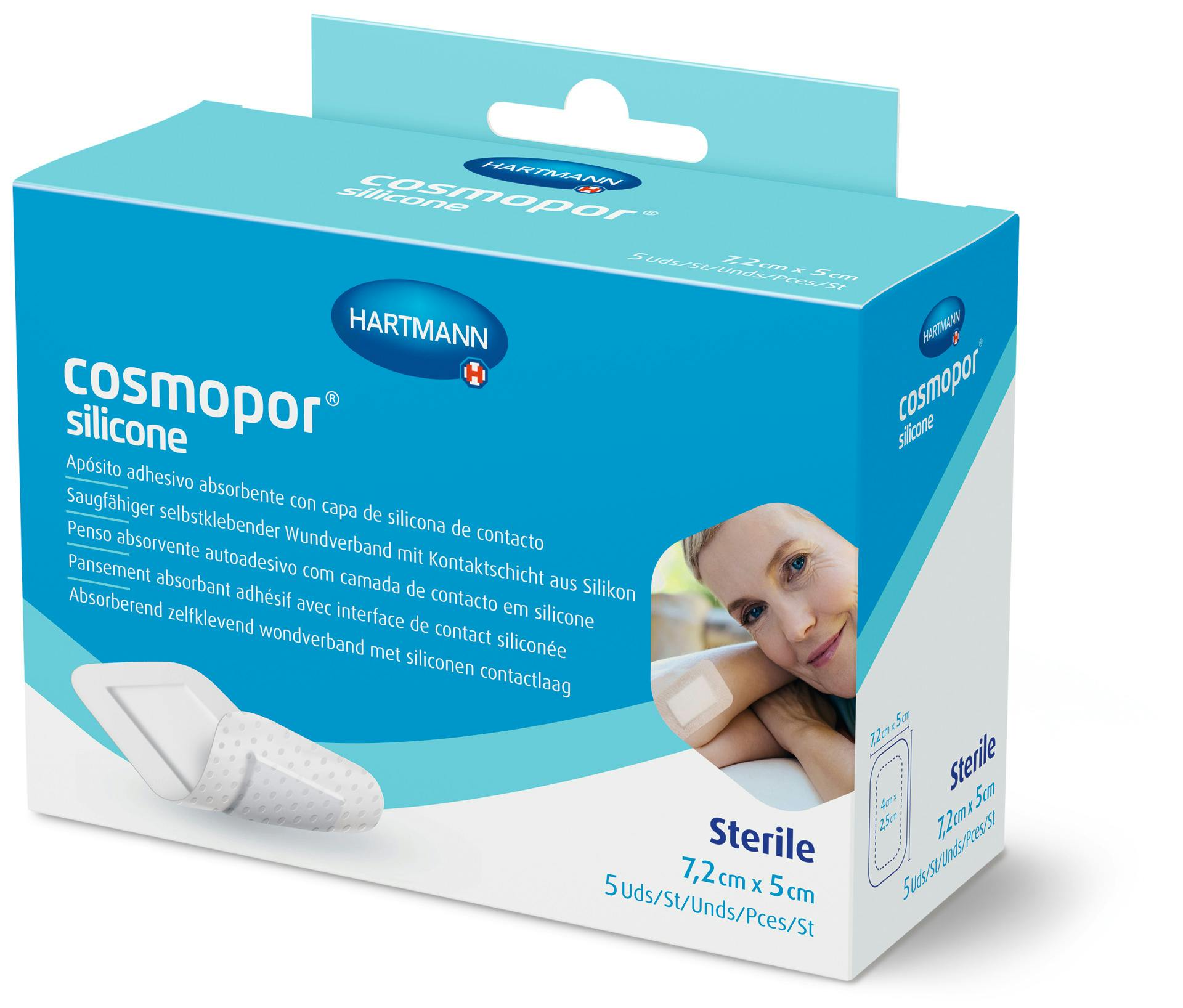 Hartmann Cosmopor Silicone - Steriler Wundschnellverband mit Silikon-Haftschicht Produktbild Web Groß Detailbild 3 L