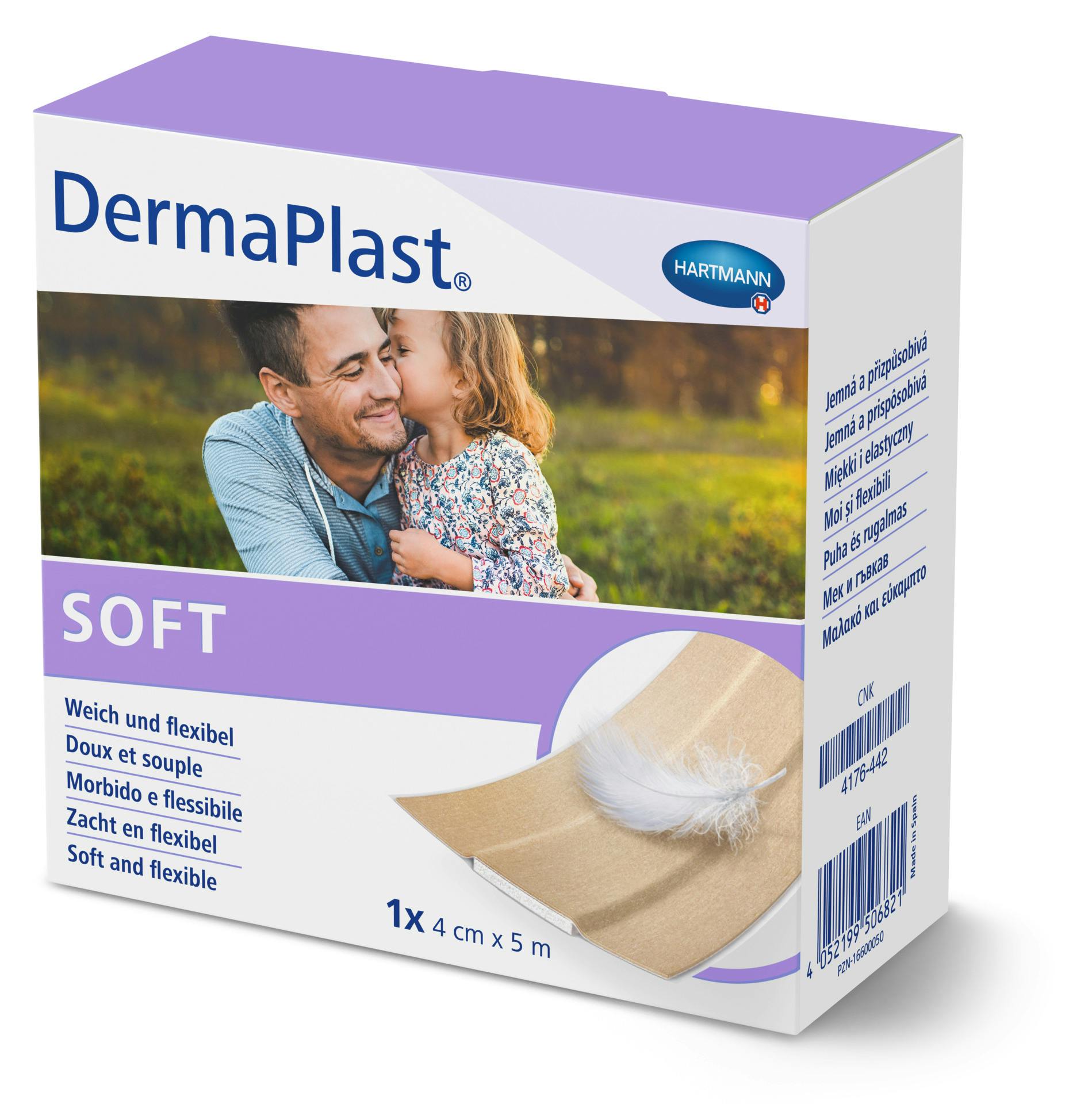 DermaPlast Soft - Wundpflaster für sensible Haut, aus querelastischem Vliesstoff Produktbild