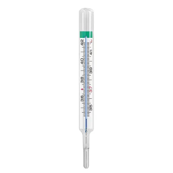 Klassisches Glasfieberthermometer ohne Quecksilber Produktbild
