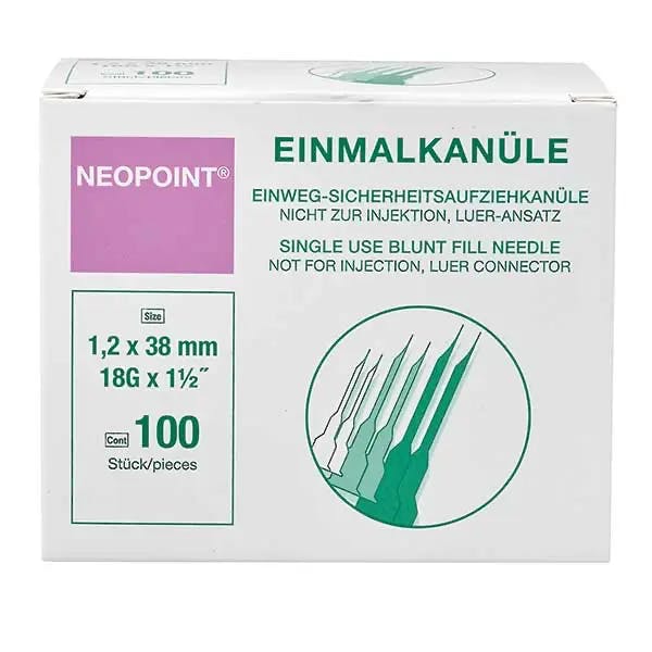 Neopoint Einweg-Sicherheitsaufziehkanüle, stumpf, ohne Filter Produktbild Web Groß Detailbild 1 L