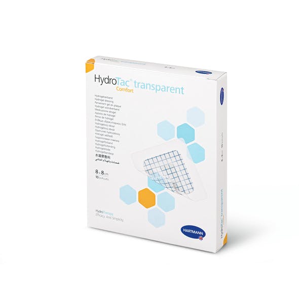 HydroTac transparent comfort, steril - Hydrogelverband mit Kleberand Produktbild